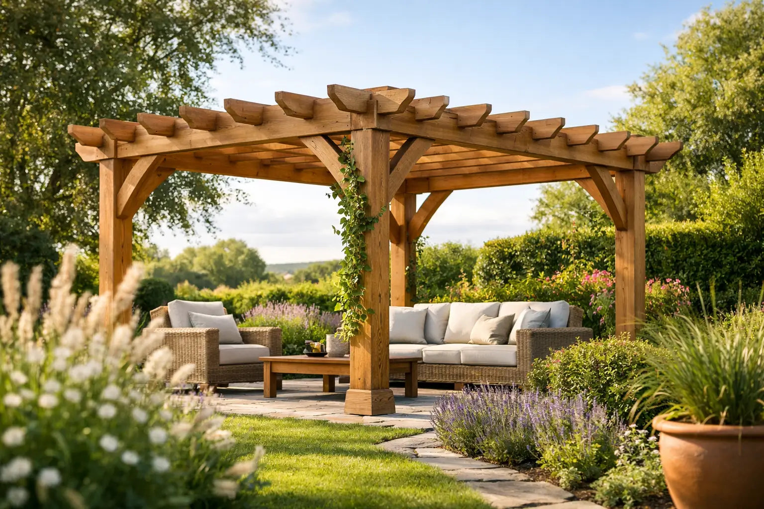 Are Oak Pergolas Worth It for Your Garden? – Bespoke Oak and Slate