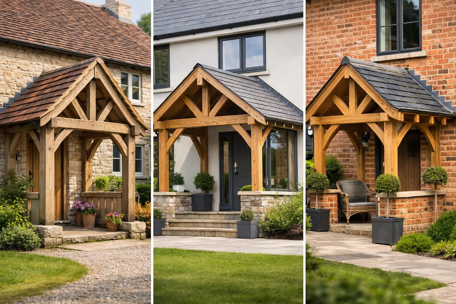 Oak Porch Designs That Suit Every Home – Bespoke Oak and Slate
