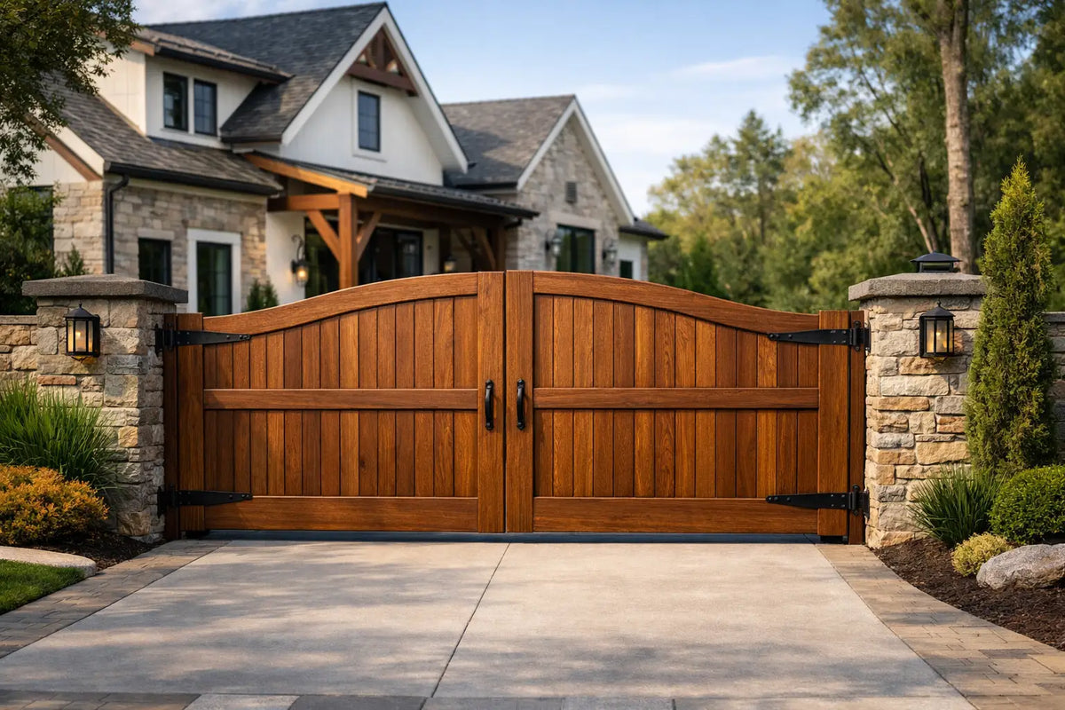 Wooden Driveway Gates That Elevate Your Home