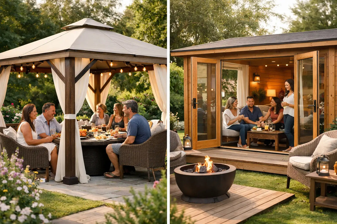 Gazebo vs Summerhouse for Entertaining
