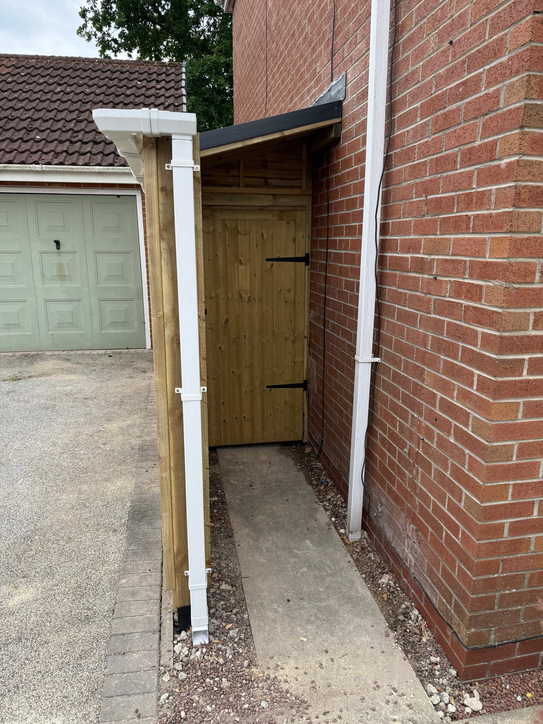 A Bespoke Timber Lean-To Shed in York — A Customer's Side Passage Transformed
