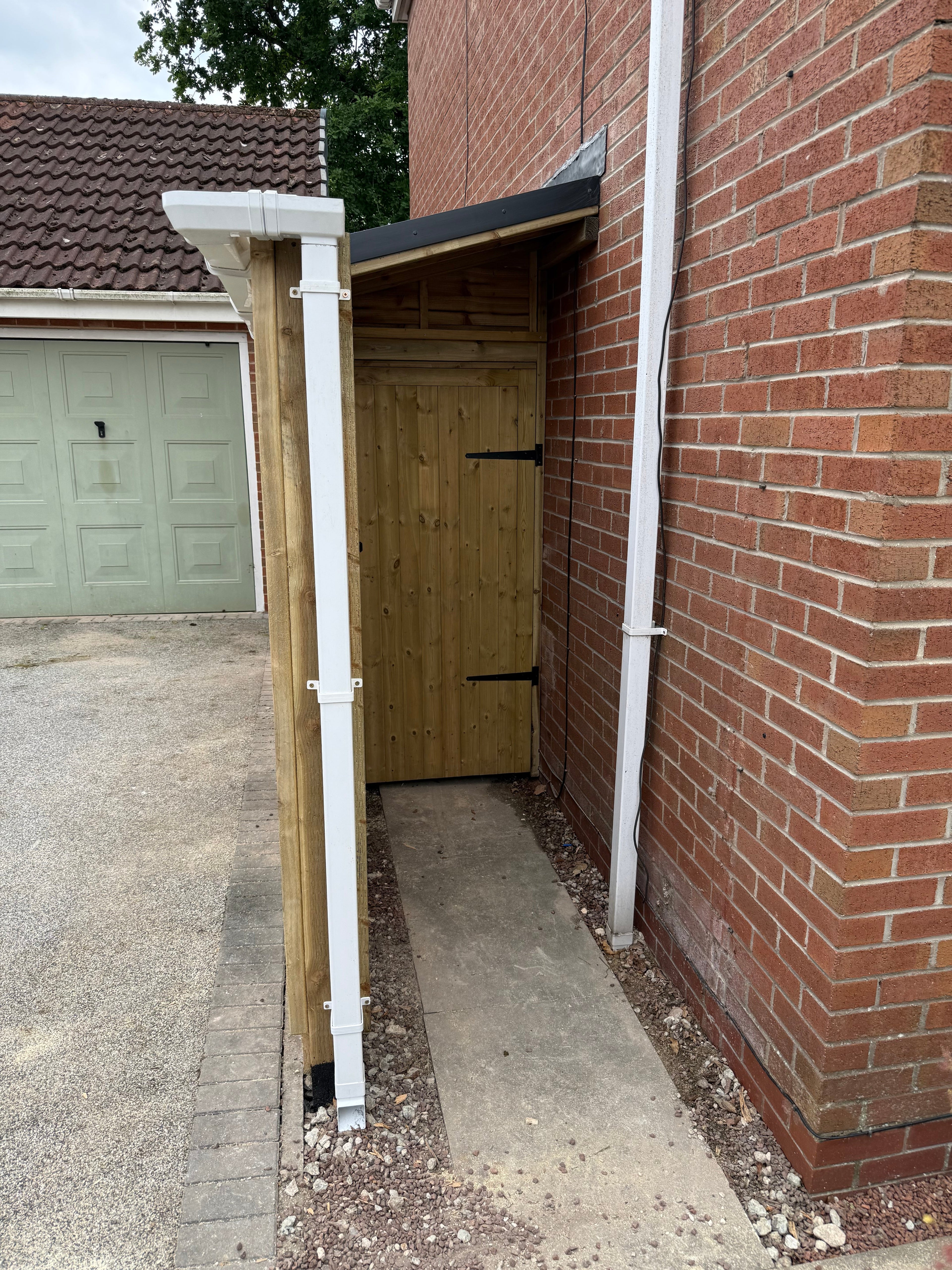 A Bespoke Timber Lean-To Shed in York — A Customer's Side Passage Transformed