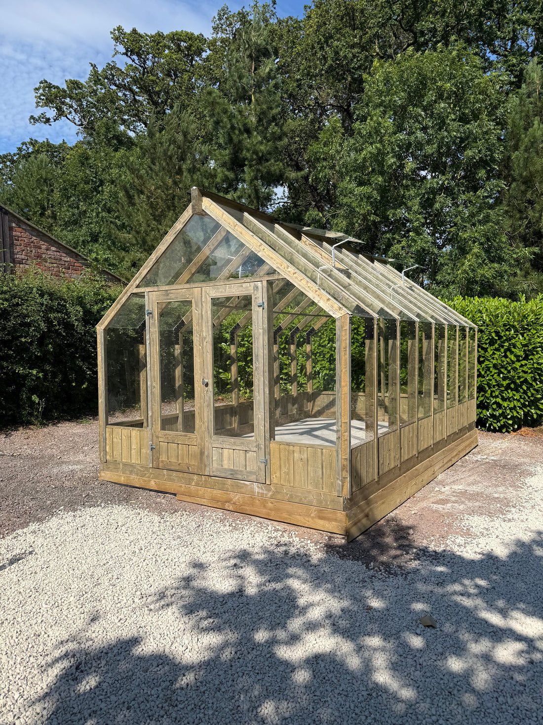 A Palmako Emilia L Greenhouse Pavilion in Tarporley, Cheshire — A Customer’s Garden Transformed