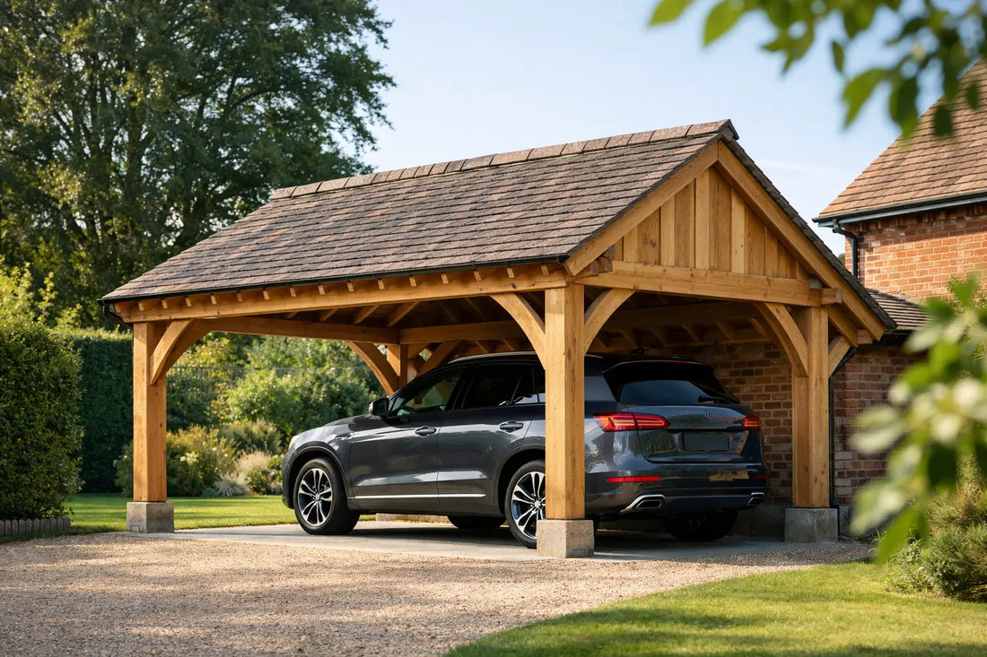Oak Framed Car Ports for Lasting Kerb Appeal