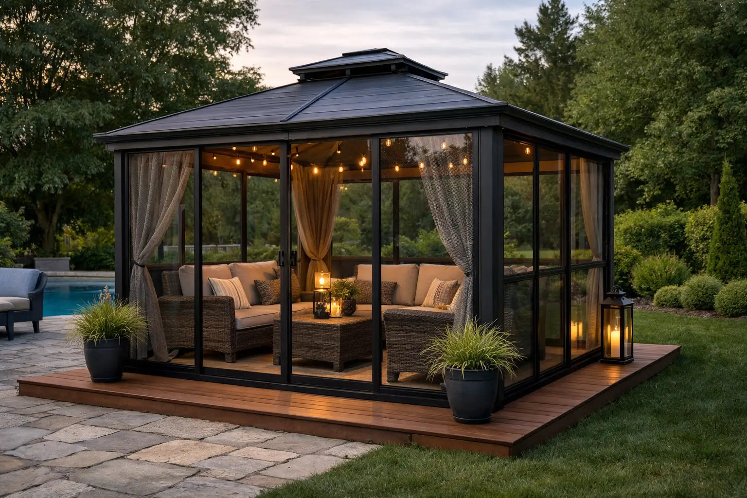Can a Gazebo Be Enclosed? What to Know