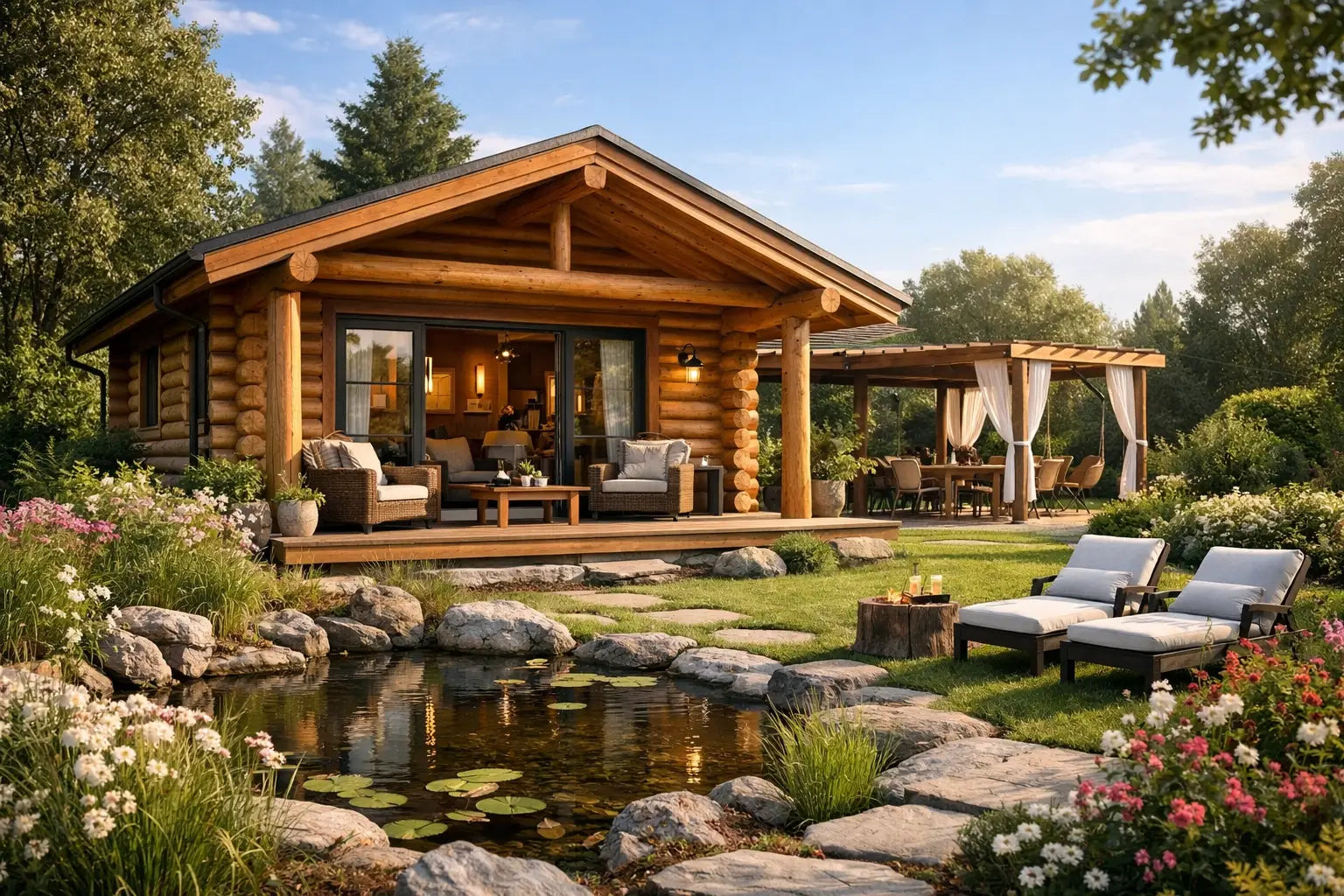 Log Cabin Ideas for Beautiful Garden Living