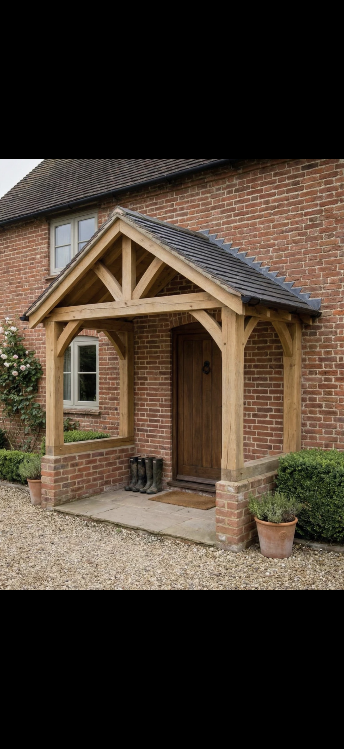 Solid Oak 4 Post Porch