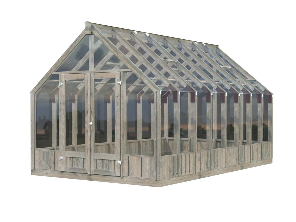 Fully Installed Palmako Emilia L Pavilion | Greenhouse | Glass Summer House | 13.8m² | Pressure Treated