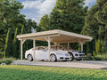 Fully Installed Palmako Karl M (6.0x5.1m | 20.6m2) Modern Flat Roof Double Carport or Large Pavilion