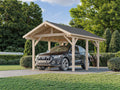 Fully Installed Palmako Robert S (3.2x3.7m | 11.7m2) Pitched Roof Timber Carport or Garden Pavilion