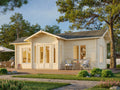 Fully Installed Palmako Anna L Spacious Timber Garden House | 3-Room Guest House | Annexe | Holiday Retreat | 26.8m² | 70mm | 8x5m