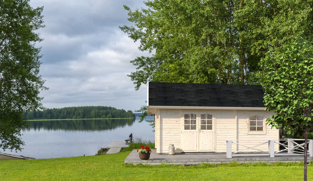 Fully Installed Palmako Sandra M Traditional Holiday Log Cabin | Multi-Room with Mezzanine | Guest House | Annexe | 29.9m² | 44mm | 6.1x4.1m