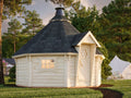 Fully Installed Palmako Eva M Nordic BBQ Hut | Kota Grill Hut | Wellbeing Room | 11.4m² | 44mm Log | Hexagonal