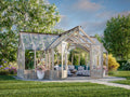 Fully Installed Palmako Emilia Pavilion | Greenhouse | Glass Summer House | 19.1m² | T-Shaped | Pressure Treated