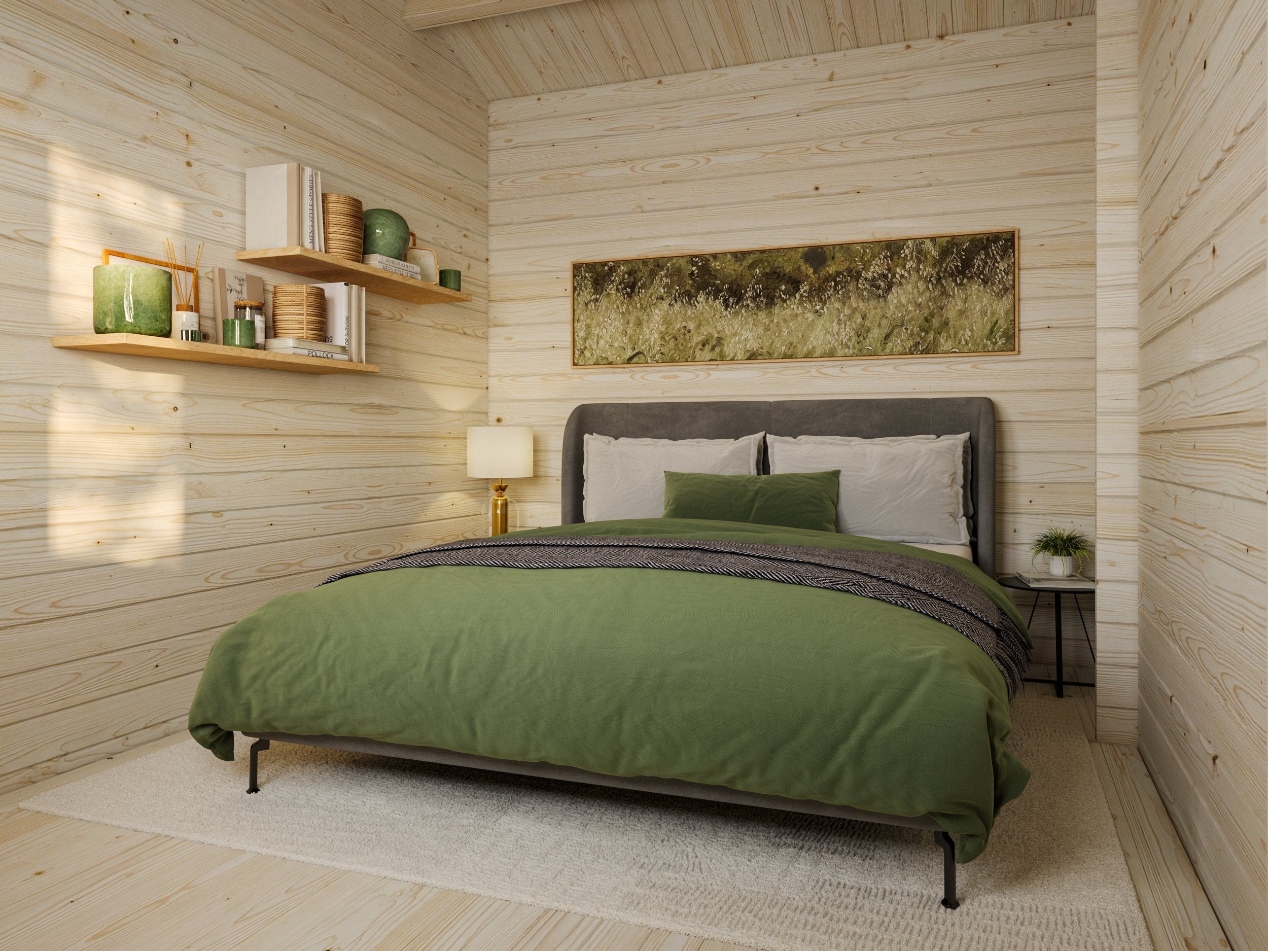 Fully Installed Palmako Sandra L Multi-Room Log Cabin | Annexe | Guest House | Summer House | 25.6+11.1m² | 44mm | 7.9x3.7m