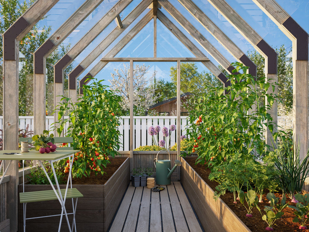 Fully Installed Palmako Emilia M Greenhouse | Glass Summer House | Garden Pavilion | 8.2m² | Pressure Treated