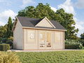 Fully Installed Palmako Claudia L Clockhouse Log Cabin | Garden Room | Home Office | 14.2m² | 44mm | 4.7x3.5m