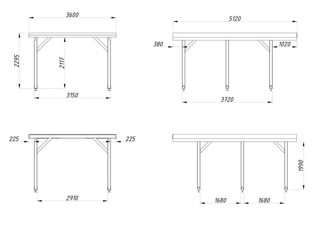 Fully Installed Palmako Karl S (3.6x5.1m | 11.7m2) Compact Flat Roof Carport or Garden Pavilion