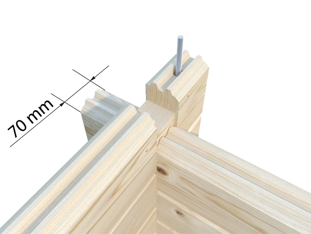 Fully Installed Palmako Anna M Modern Timber Holiday Cottage | As Seen on Living Big in a Tiny House | Garden Room | Annexe | 26.8m² | 70mm