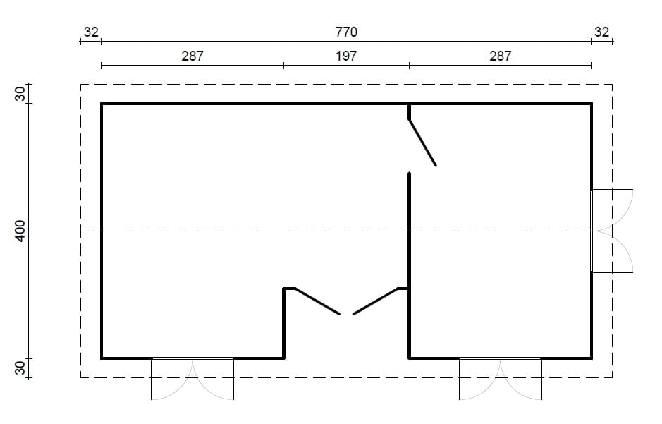 Fully Installed Palmako Anna M Modern Timber Holiday Cottage | As Seen on Living Big in a Tiny House | Garden Room | Annexe | 26.8m² | 70mm