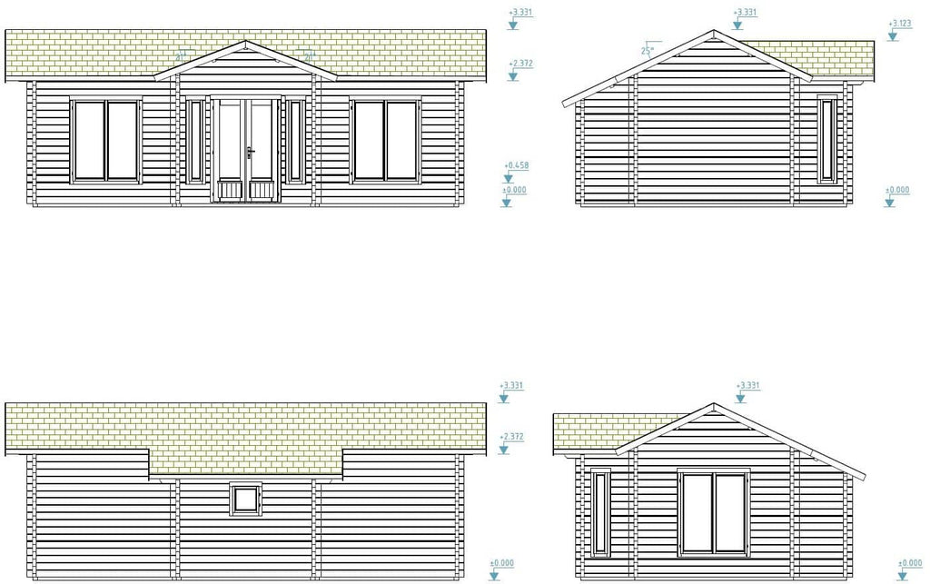 Fully Installed Palmako Anna L Spacious Timber Garden House | 3-Room Guest House | Annexe | Holiday Retreat | 26.8m² | 70mm | 8x5m