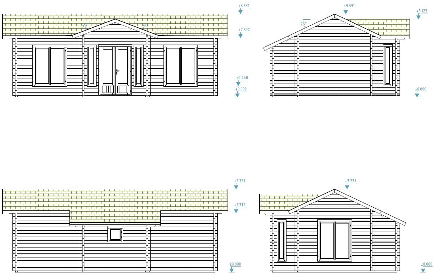 Fully Installed Palmako Anna L Spacious Timber Garden House | 3-Room Guest House | Annexe | Holiday Retreat | 26.8m² | 70mm | 8x5m