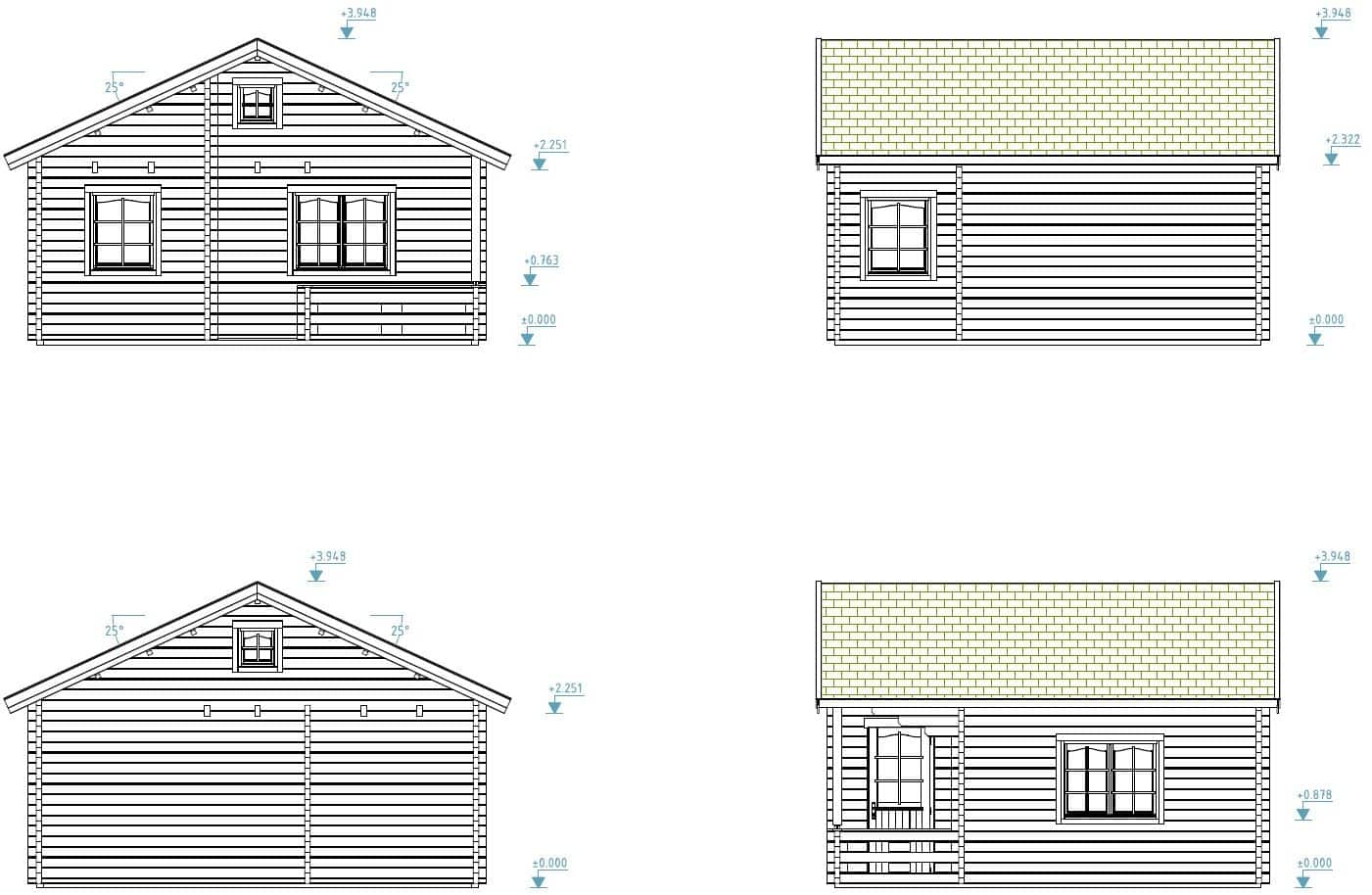 Fully Installed Palmako Emily Log Cabin Holiday Chalet | Loft | Guest House | Annexe | 40.1+5.2m² | 70mm | 5.9x5.7m