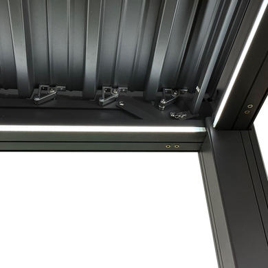 Aluminium Louvred Pergola with Integrated LED Lighting — Fully Installed Nationwide