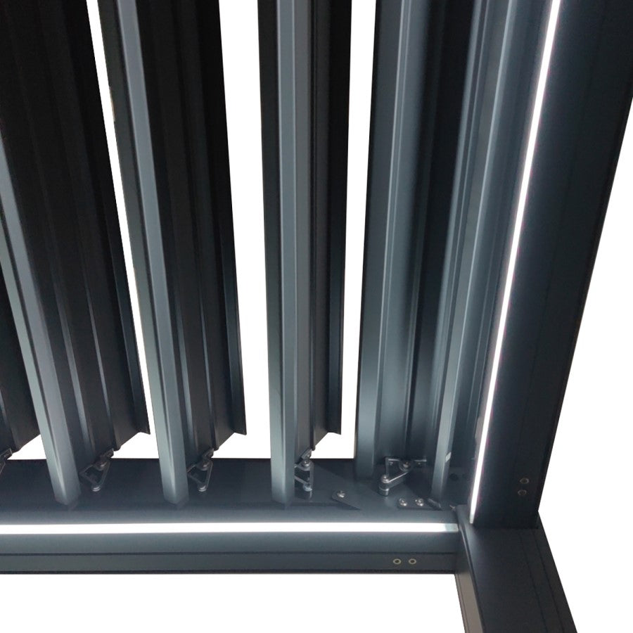 Aluminium Louvred Pergola with Integrated LED Lighting — Fully Installed Nationwide
