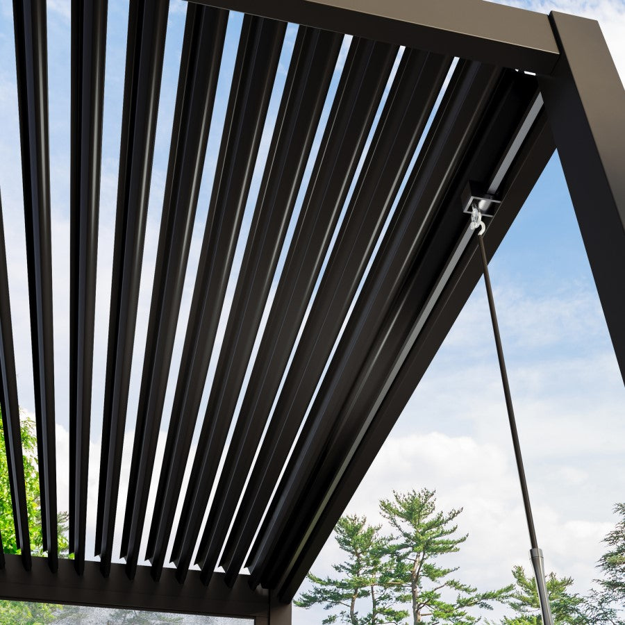 Aluminium Louvred Pergola with Privacy Side Screens — Fully Installed Nationwide