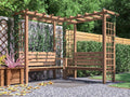 Gerlinde Corner Arbour Seat 2.5m x 2.5m | Pressure Treated Timber | Installation & Treatment Included