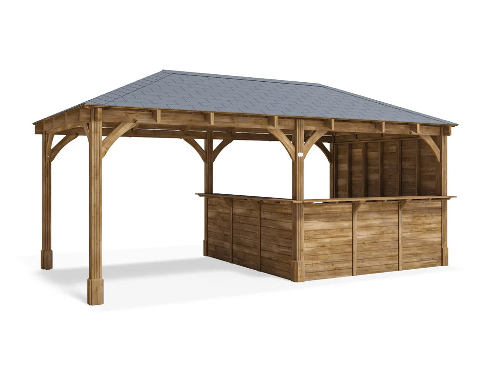 Dunster House Leviathan Garden Bar Gazebo | W6m x D3m | Fully Installed Nationwide