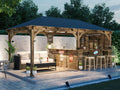 Dunster House Leviathan Garden Bar Gazebo | W6m x D3m | Fully Installed Nationwide