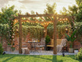 Leviathan Diamond Corner Pergola 3m x 3m | 120mm Posts | Smart Seal Treated | Nationwide Installation Included | Dunster House
