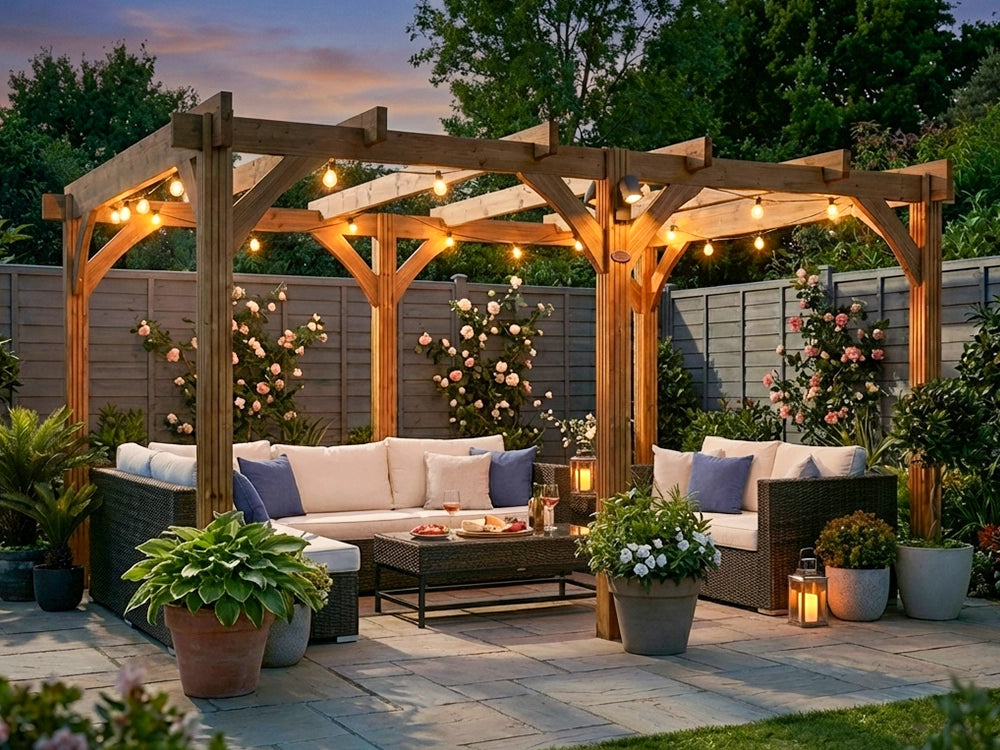 Leviathan Wooden Pergola 4m x 3m | As Seen on ITV Love Your Garden | 120mm Posts | Smart Seal | Nationwide Installation
