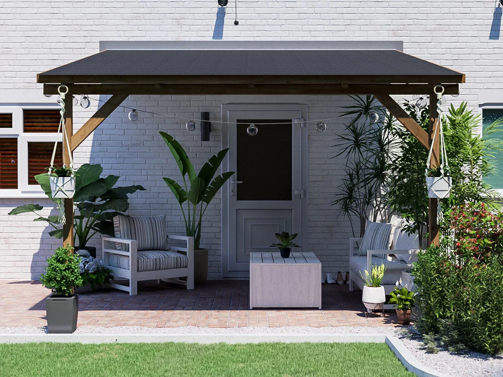 Dunster House Utopia Lean To Gazebo & Veranda | W3m x D3m | Fully Installed Nationwide