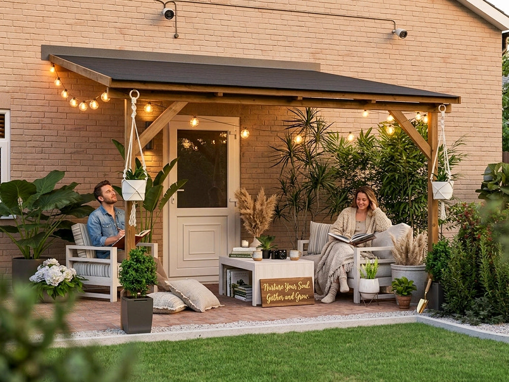 Dunster House Utopia Lean To Gazebo & Veranda | W3m x D3m | Fully Installed Nationwide