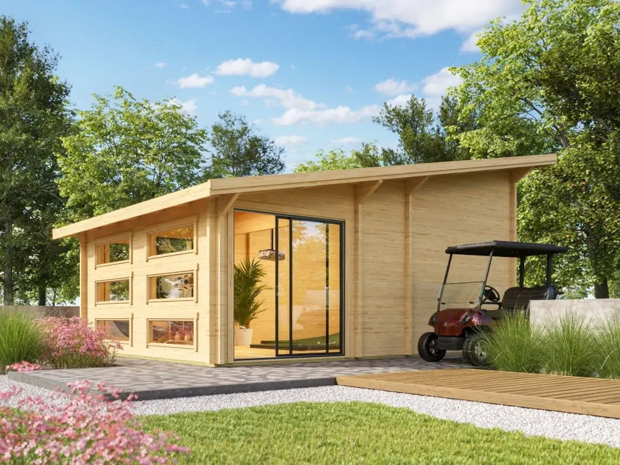Golf Simulator Building | 6.5m x 4.85m Log Cabin | Fully Installed | Mainland UK