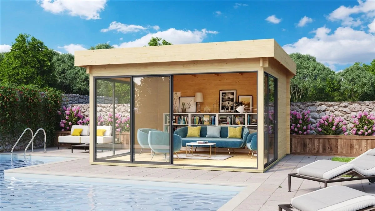 ALU Concept 70 H | 4.41m x 4.18m Garden Room | Aluminium Sliding Doors | Fully Installed | Mainland UK