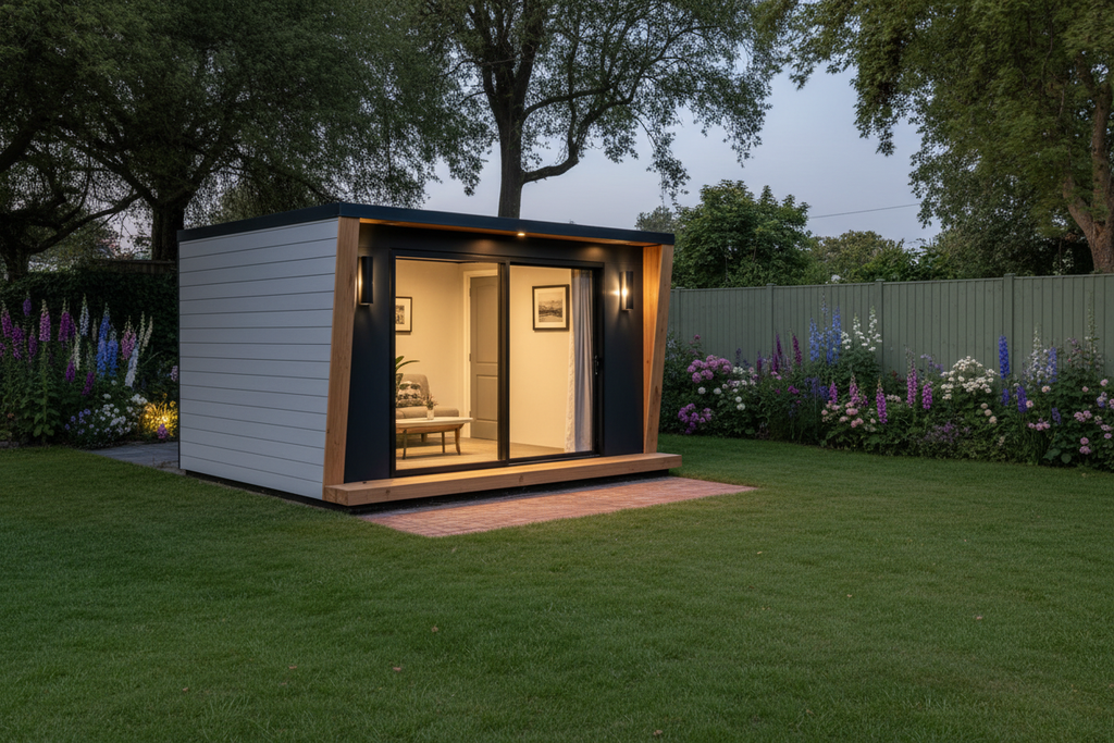 Light grey & charcoal 6.2x2.6m contrast design