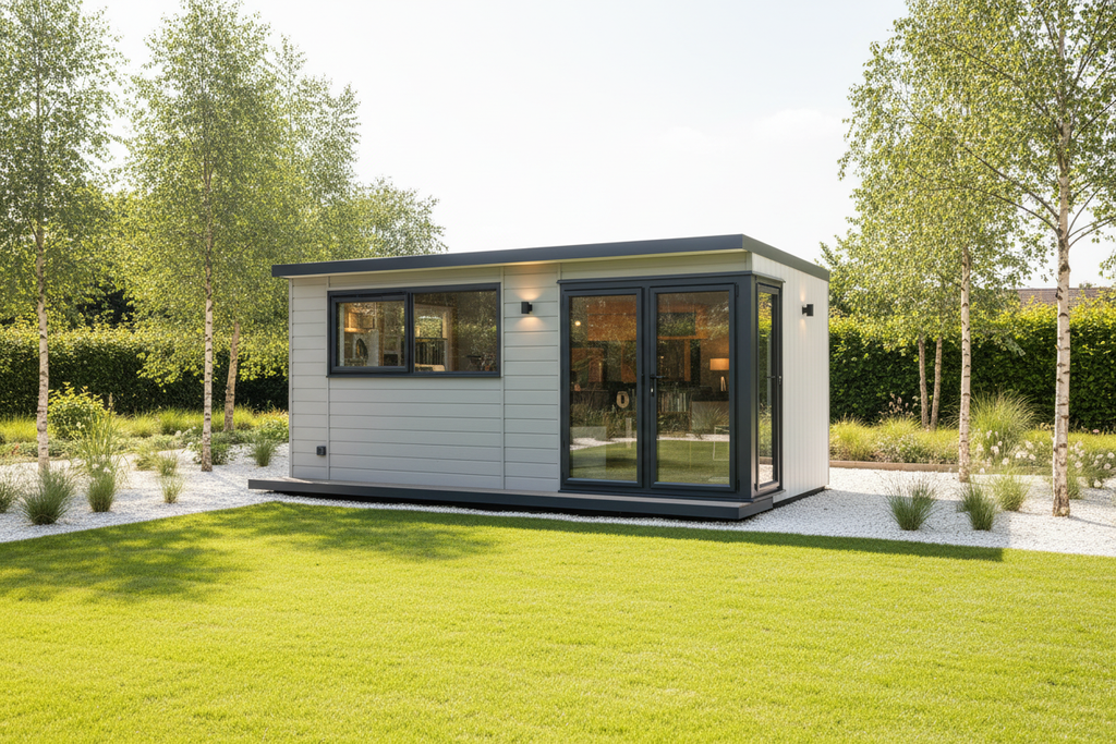 Light grey & white - Scandinavian-style garden