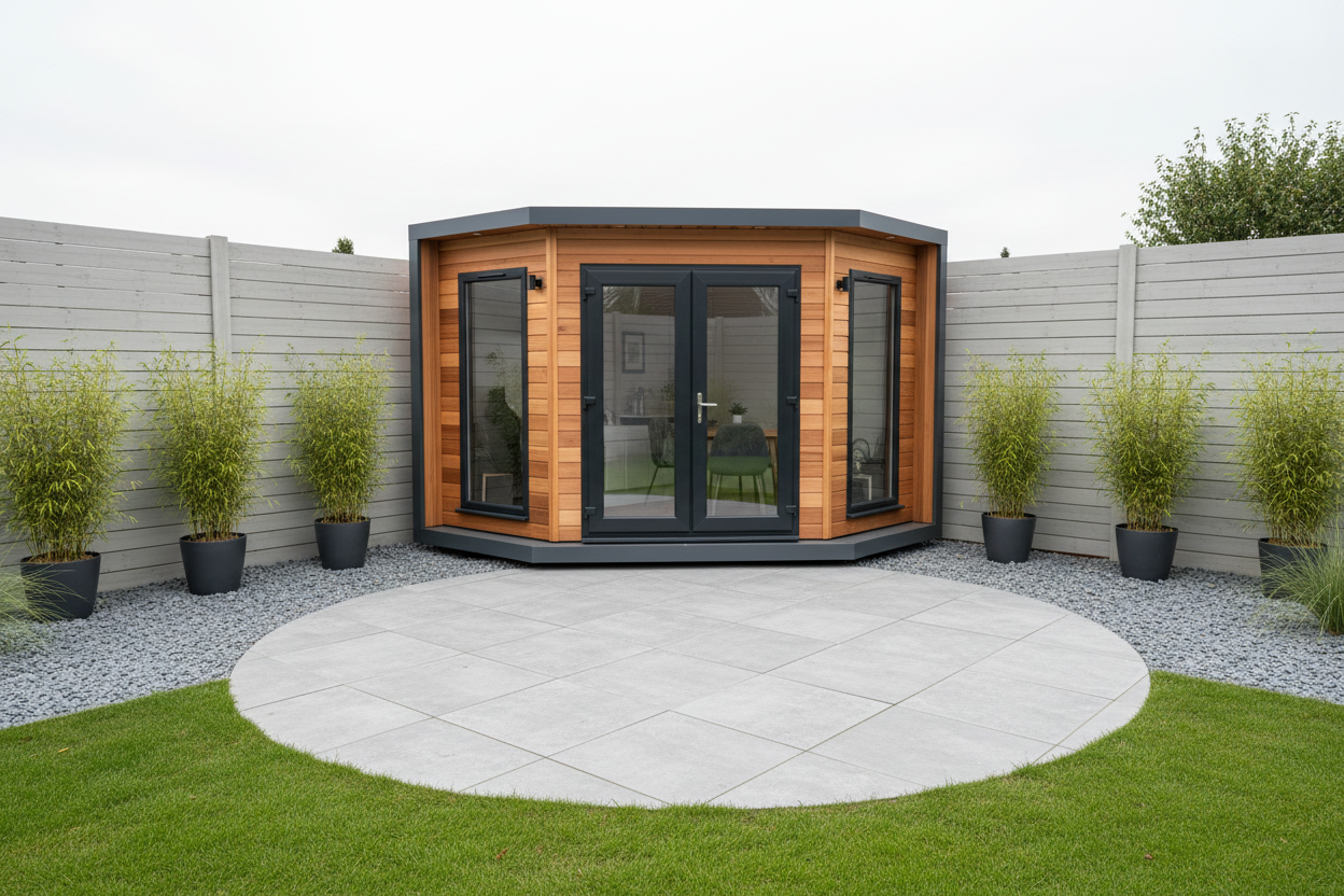 Natural cedar horizontal - two windows