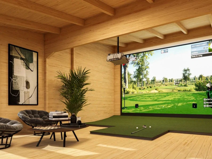 Golf Simulator Building | 6.5m x 4.85m Log Cabin | Fully Installed | Mainland UK