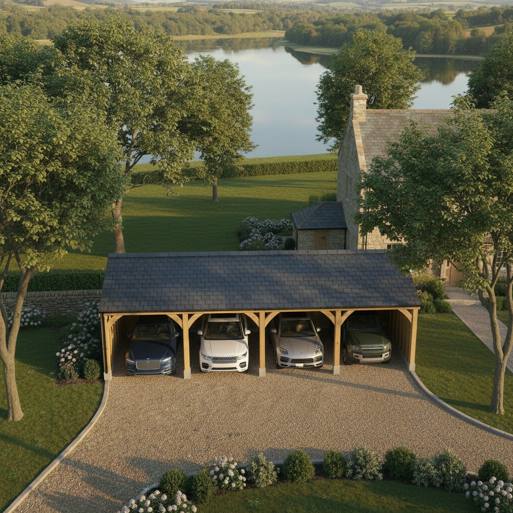Quad Carport – Overhead – Lake & Lodge