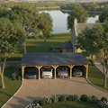 Quad Carport – Overhead – Lake & Lodge