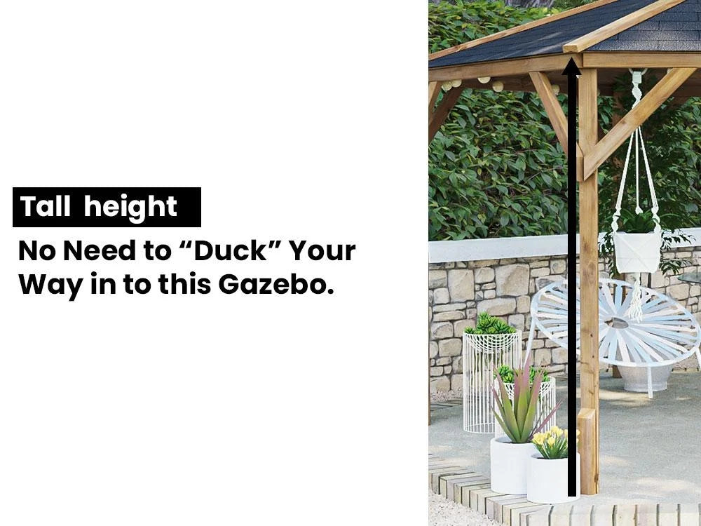 Dunster House Utopia Walled Garden Bar Gazebo | W3m x D3m | Fully Installed Nationwide